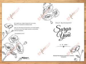 beli desain cetak cover buku tata perayaan sakramen perkawinan gereja katolik surabaya