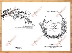 jual desain custom cover buku panduan upacara pemberkatan nikah gereja katolik bali
