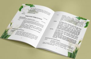 contoh desain print holy matrimony booklet wedding church book bali