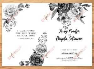 harga desain print cover teks panduan misa liturgi pernikahan gereja katolik jakarta