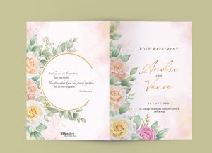 cetak buku misa pernikahan katolik 2021 holy matrimony book wedding ceremony cover