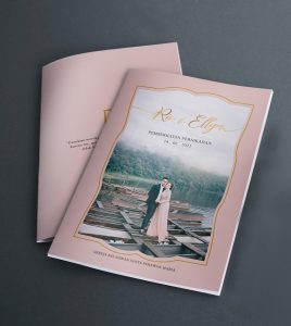 contoh desain cover buku panduan misa pemberkatan pernikahan gereja katolik surabaya