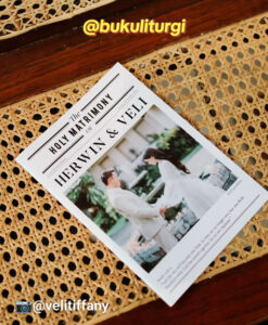 Template Cover Buku Misa Pernikahan holy matrimony Gereja katolik Katedral Jakarta Weddingmarket