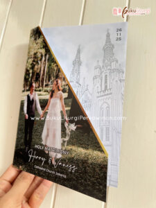 Design & Cetak Buku Misa Pernikahan Premium holy matrimony wedding mass book gereja katedral jakarta