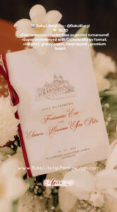 holy matrimony book cover Liturgi Pernikahan wedding ceremony desain upacara gereja Katolik Paroki Santo Laurensius Alam Sutera