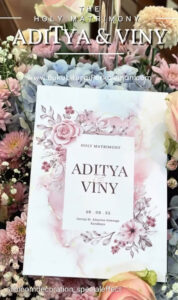 holy matrimony book custom desain buku panduan misa pemberkatan perkawinan gereja katolik santo aloysius gonzaga surabaya