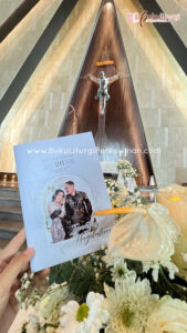 Holy Matrimony book Template Cover Buku Misa Pernikahan Gereja Katolik Santo Yosafat Surabaya