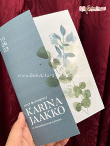 Contoh Buku pemberkatan pernikahan Gereja Katolik holy matrimony book